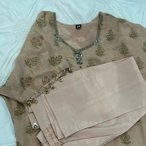 NEW Pakistani designer outfit—Mughal kaftan and pants